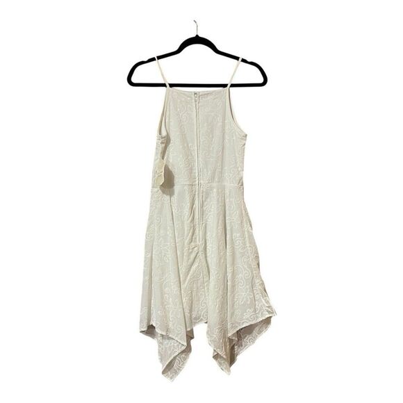 Altard State Womens Size Small White Embroidered Asymmetric Fit Flare Dress New - Picture 4 of 5